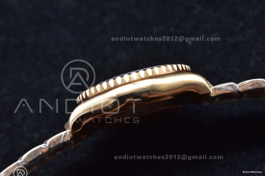 on 1:1 Edition A Ceramic II Bracelet RG TopPick GMF YachtMaster 116685 RG Blue Best 1223 0406